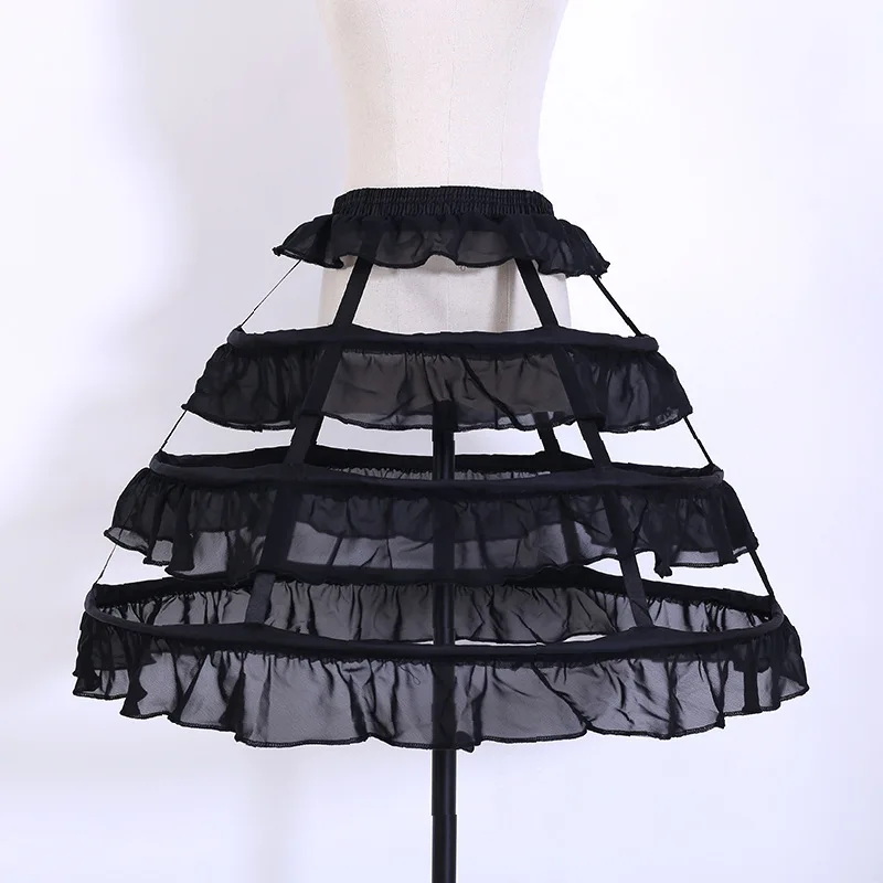 A-line Shaped Bell Shaped Ruffled Birdcage Lolita Petticoat 2022