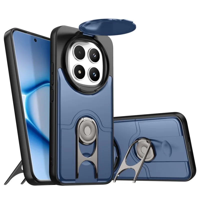 Luxury Heavy-Duty Rugged Armor Bracket Slide Camera Protection Case For Redmi NOTE15 PRO Plus Cover FOR Note14 PRO+ 4G 5G