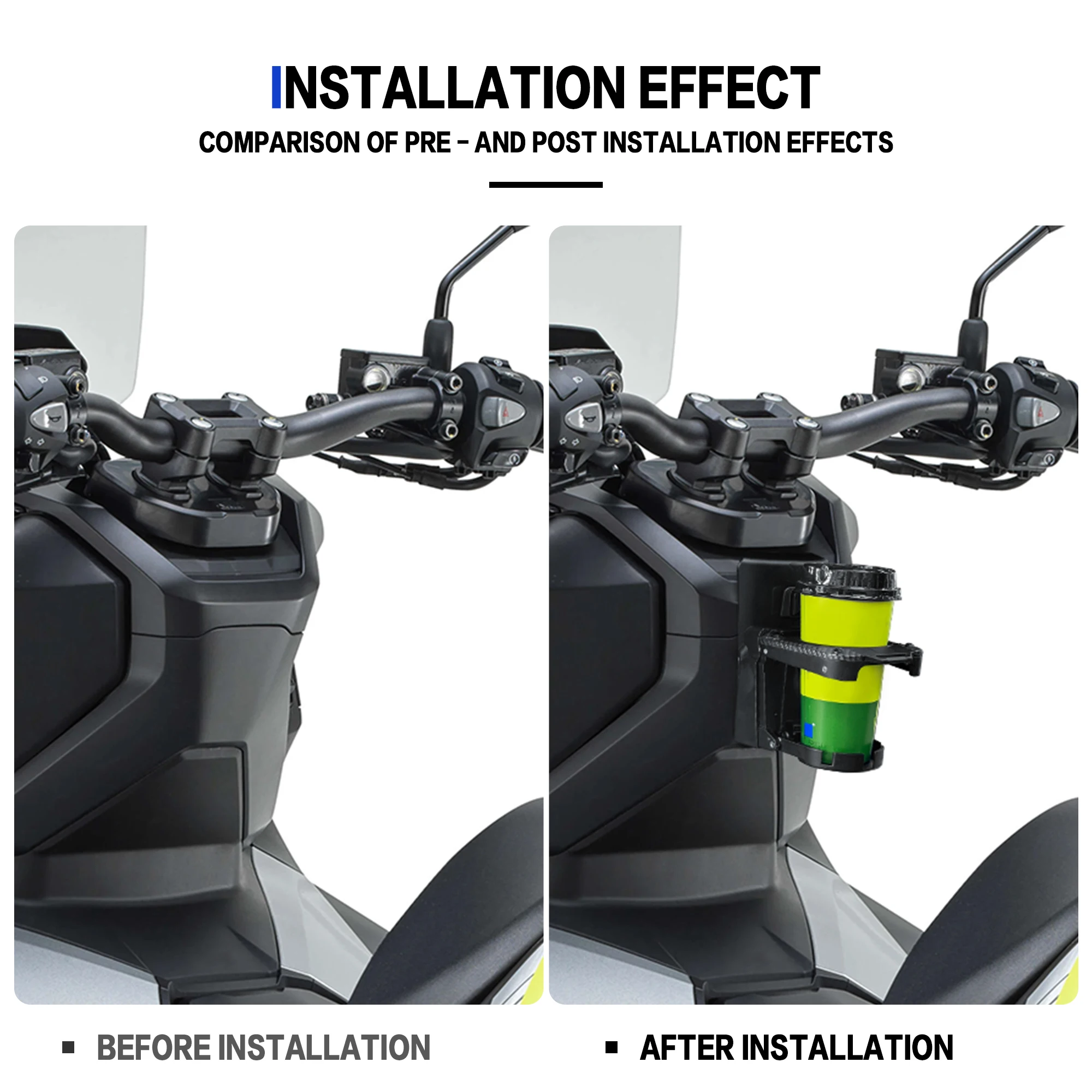 For Honda ADV160 2022-2025 Motorcycle Special Bracket With Stand Aluminium Water Cup Beverage Water Drink Cup Holder
