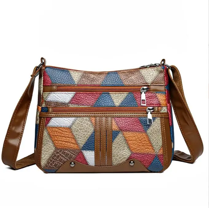 

Vintage Colorful Women's Crossbody Bags for Daily Used Large Capacity Commuting Shoulder Bag Versatile Ladies Handbags