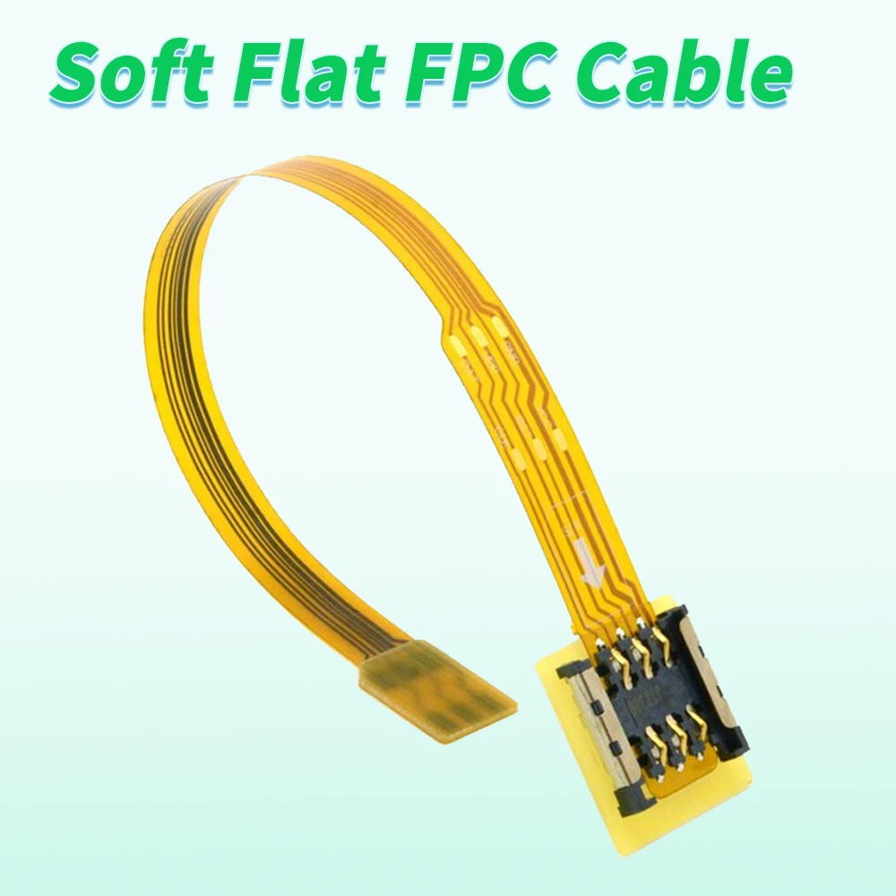 

Micro SIM Card to Nano SIM Kit Male to Female Extension Soft Flat FPC Cable Extender 10cm