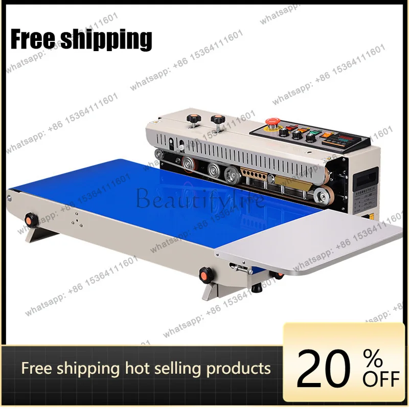 Sealing machine input widening large bag automatic aluminum foil bag tea continuous sealing machine
