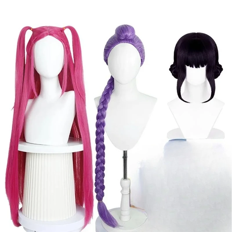 

KPop Zoei Mila lumi Cosplay Wig Role Play Kids Party Heat Resistant Synthetic Wigs Hair Halloween