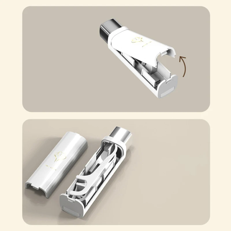 6Pcs/Box Portable Automatic Dental Floss Storage Box Flosser Picks Toothpick Teeth Stick Tooth Cleaning Oral Hygiene Care