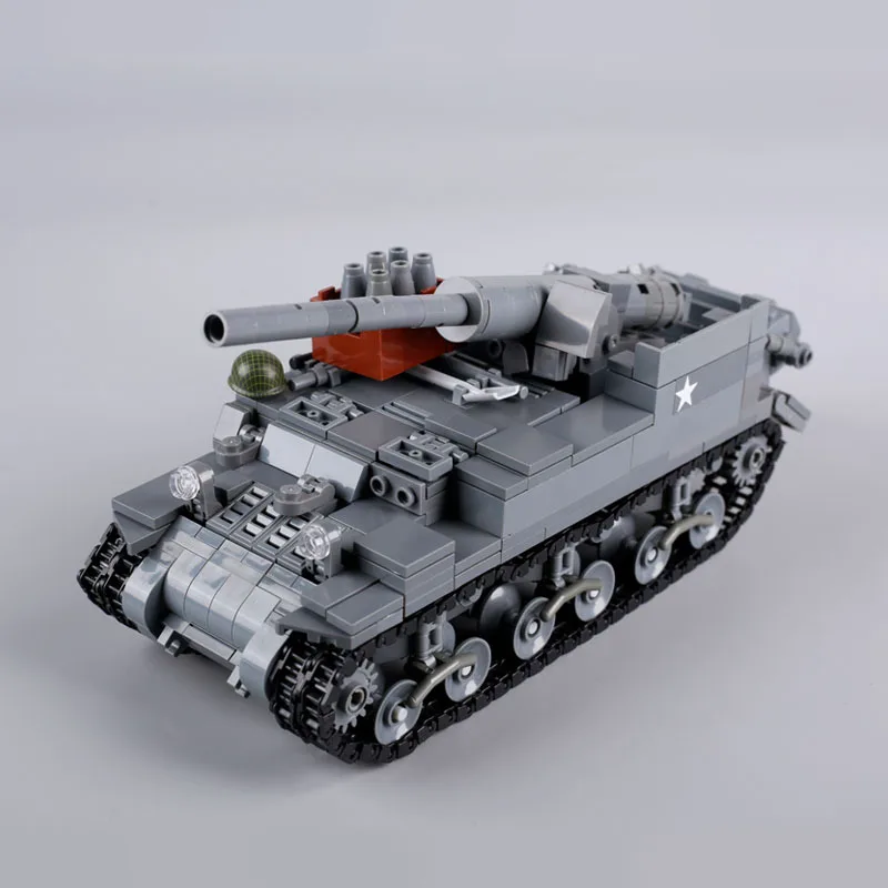 WW2 Military Series Tank Building Block T-64A Main Battle Tank M577 Armored Vehicle MOC Assembly Building Block Toy Gift