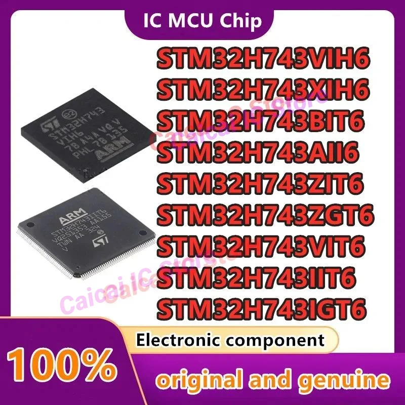 STM32H743IGT6 STM32H743IIT6 STM32H743VGT6 STM32H743VIT6 STM32H743ZGT6 STM32H743ZIT6 STM32H743AII6 STM32H743BIT6 IIK6 VIH6 1 قطعة