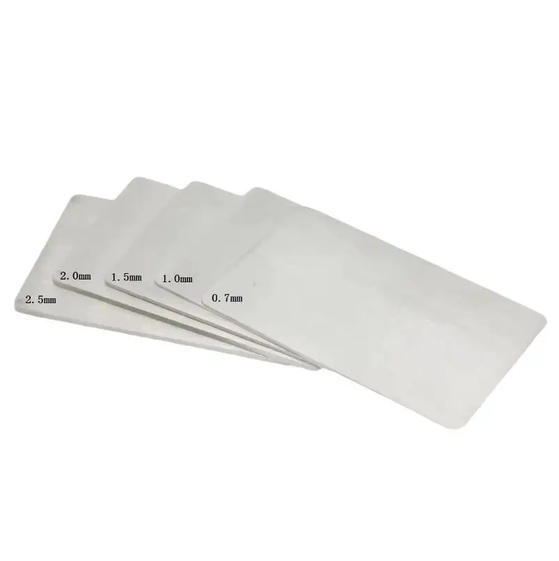 Stainless Steel Business Cards Size 85*53mm Matte Finish Blank Metal Plates Assorted Thickness