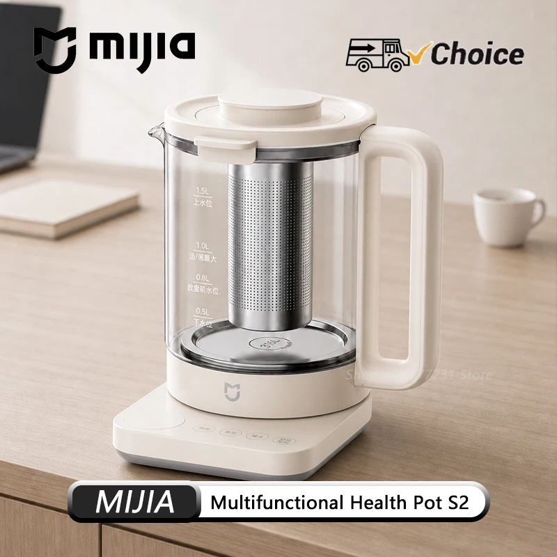 mijia-multifunctional-health-pot-kettle-s2-15l-household-appliances-800w-304-stainless-steel-heat-preservation-cn-new