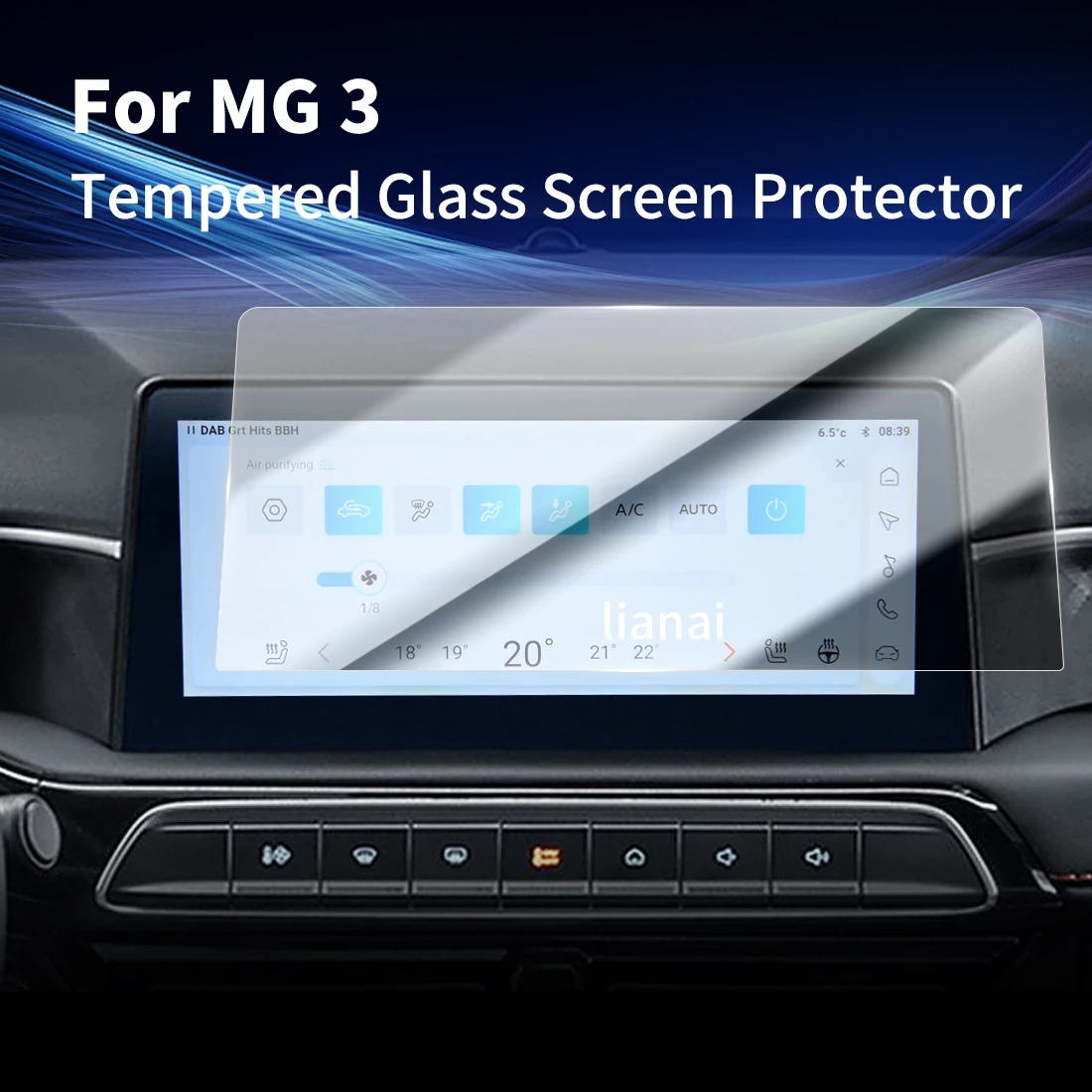 Carplay Screen Protector Tempered Glass Protective Film Navigator Protection Auto Stickers Car Accessories For MG 3 2023 2024