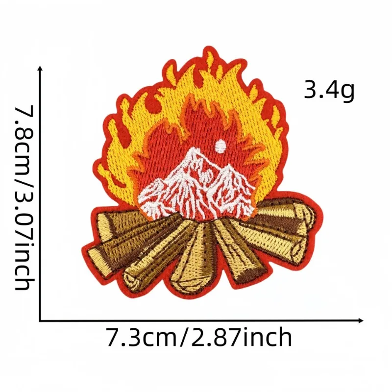 في الهواء الطلق مشهد خيمة للتنزه سيرًا على الأقدام المعسكر الحديد على خياطة شارة مطرزة بقع DIY بها بنفسك تي شيرت قبعة ظهره الملابس يزين ملصق #2