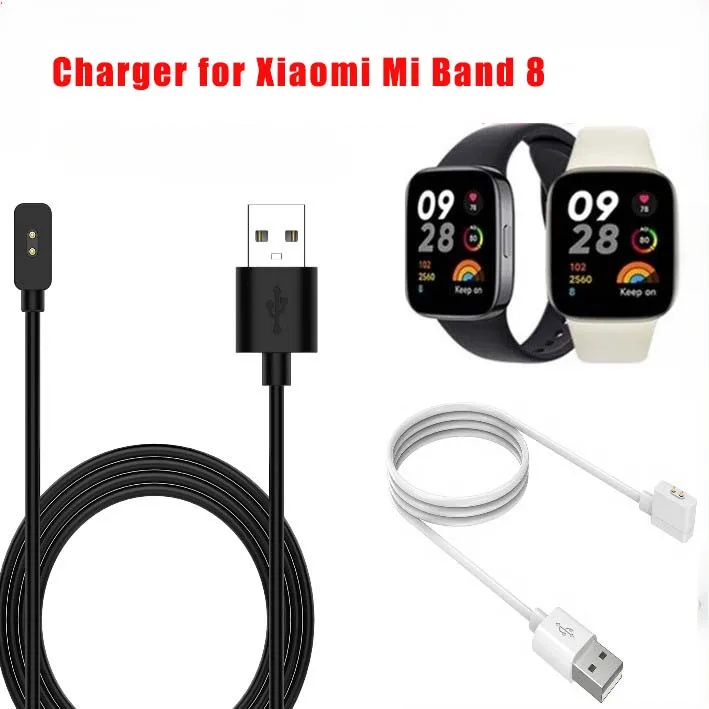 شاحن لـ Xiaomi Mi Band 8/8pro/9Pro/8Active/9Active/10/Redmi Band 2/Redmi Watch 3 Active/4/5/5Active/5Lite كابل شحن