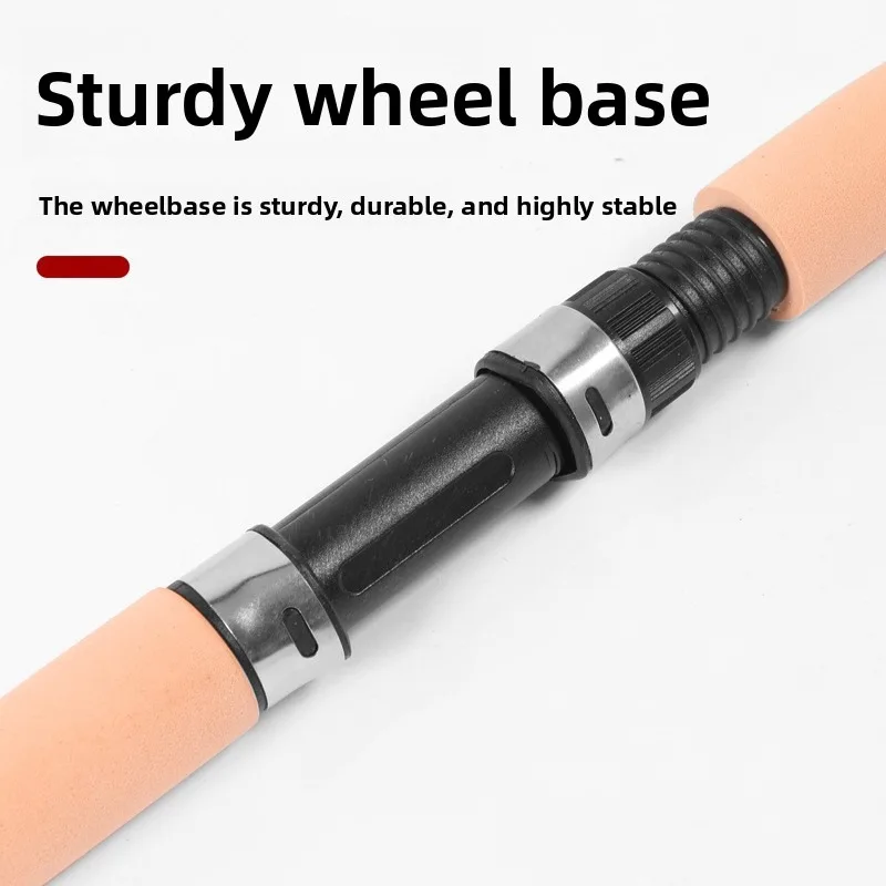 QAJTAO Ice fishing rod 55cm/75cm pocket fishing rod, winter fishing rod, retractable fishing rod, fishing wheel reel