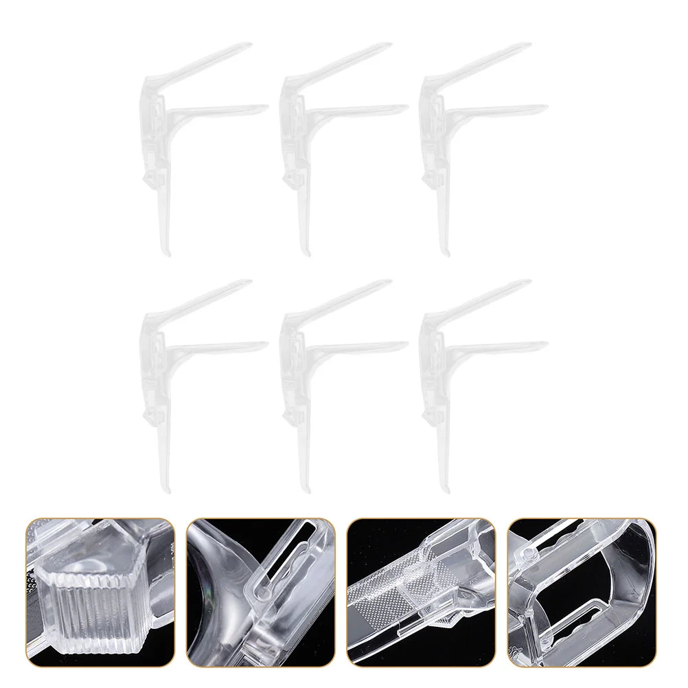 6 Pcs Disposable Professional Speculum Plastic Convenient Woman Portable