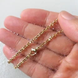 18K Gold Stainless Steel Anklet Barefoot Sandals Women Ankle Chain 23-28cm High Polished Santos Style Charm 9