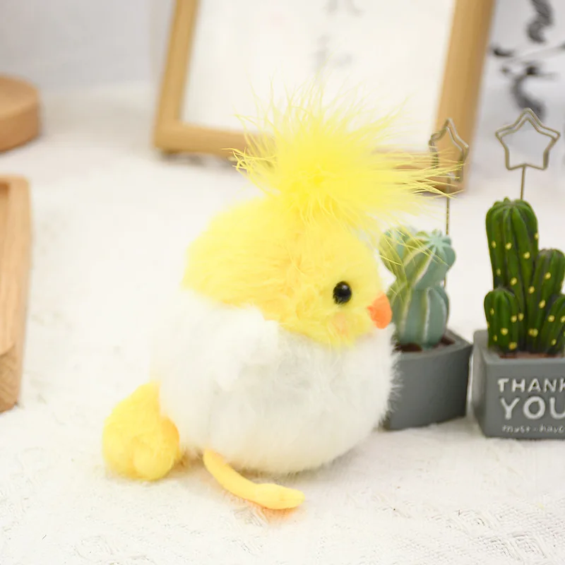 new funny Plush Jojo chirping bird doll pendant bird parrot plush toy  keychain  rocking sound  bird backpack ornament