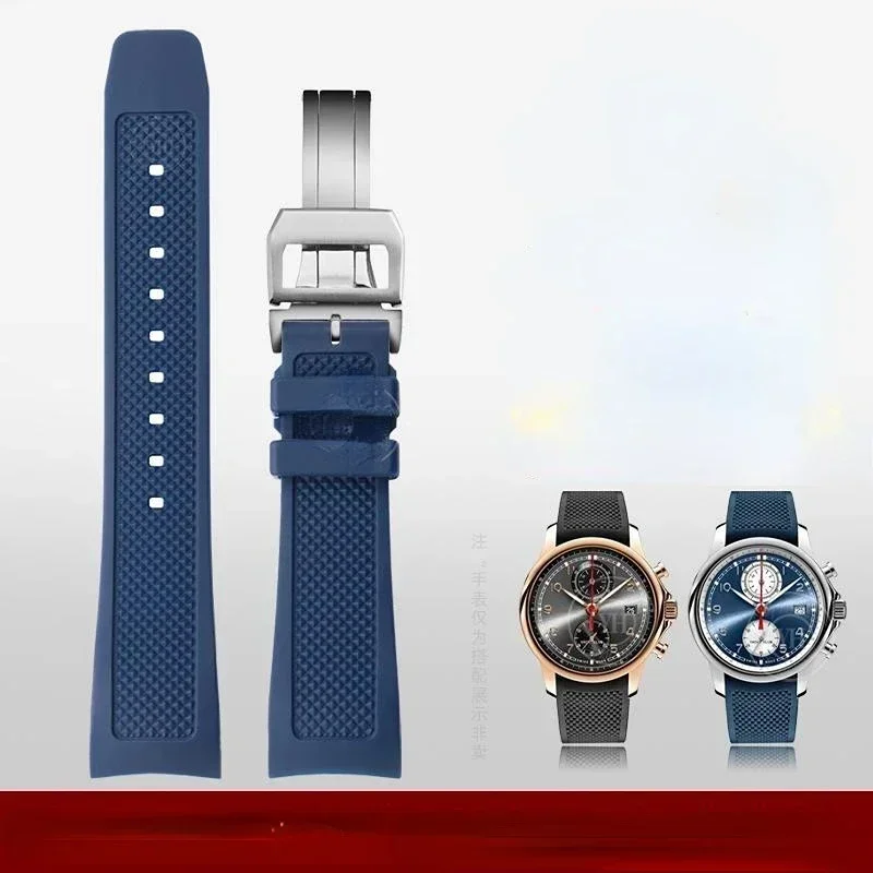 Arc Silicone Watch Strap for Universal IWC Portugal Iw390211 Iw390209 Tape 22 Watch Band Male