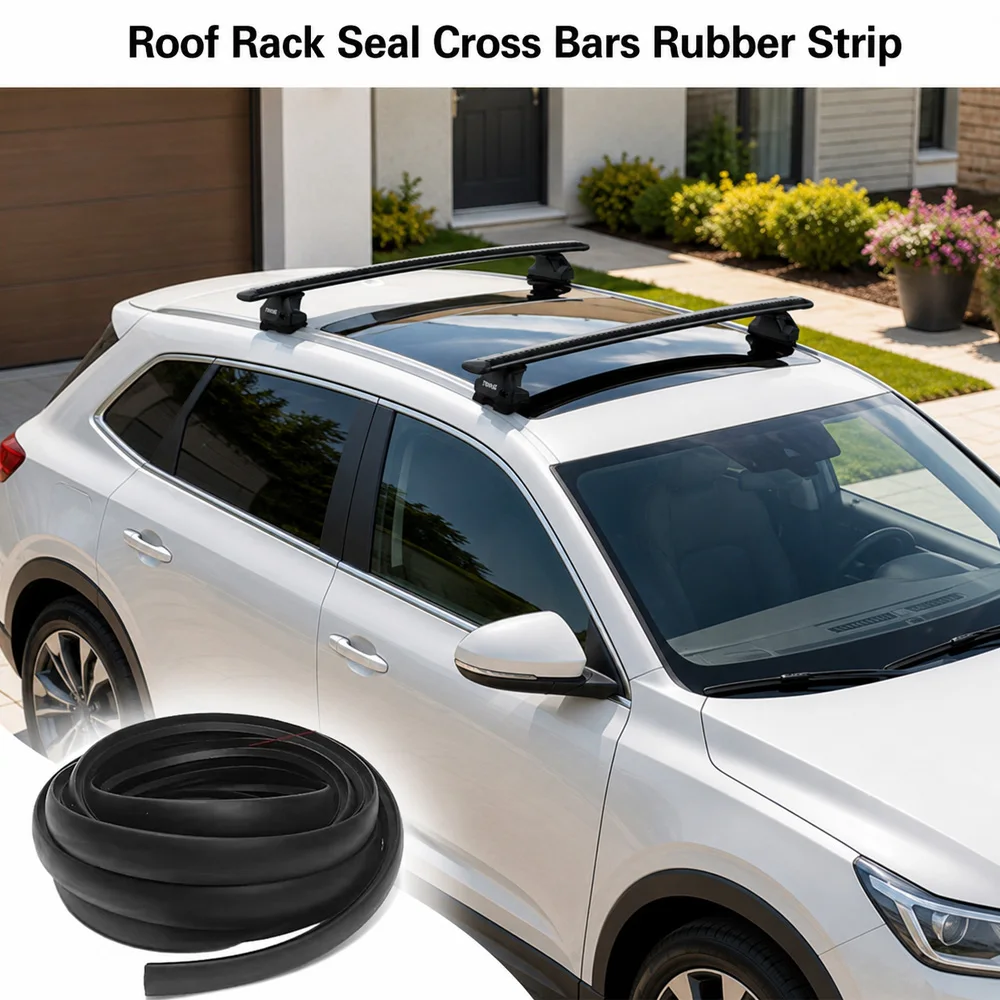 Car 3 m/ 4 m Roof Rack Seal Cross Bars Rubber Sealing  Strip  For Thule Top Rod for Reduce Noise And Wind Resistance