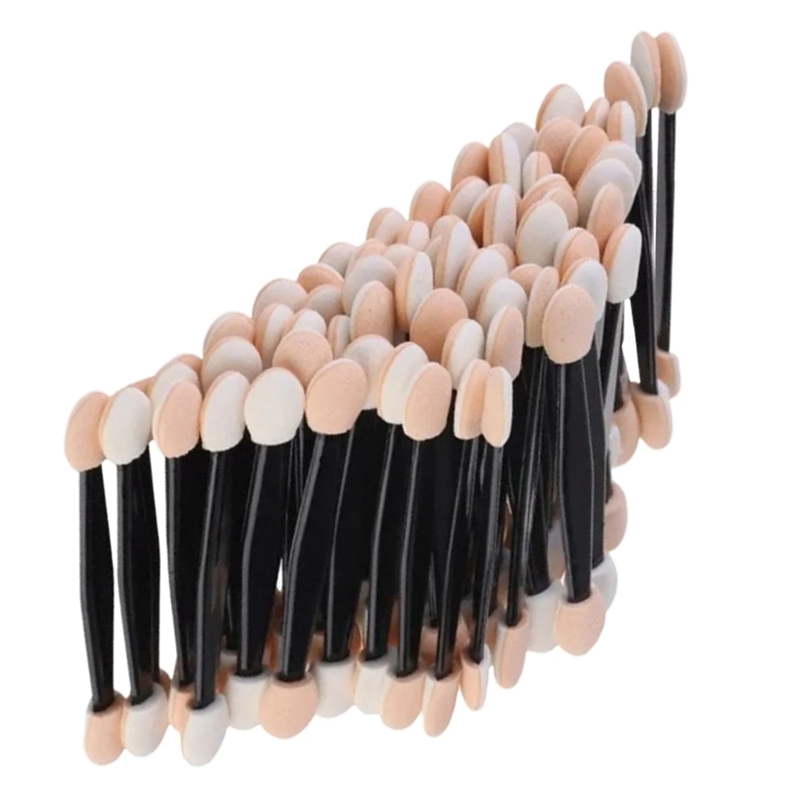 50 pennelli per ombretto usa e getta, applicatori in lattice a doppia estremità, strumenti per il trucco monouso puliti per la notte di ballo di fine anno, festival di nozze