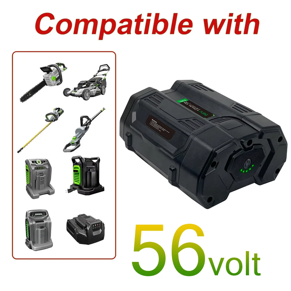For 56V EGO tool lithium replacement 6.0Ah Battery fast charging function for BA4200 BA4200T BA1400 BA1400T CS1604 long-lasting
