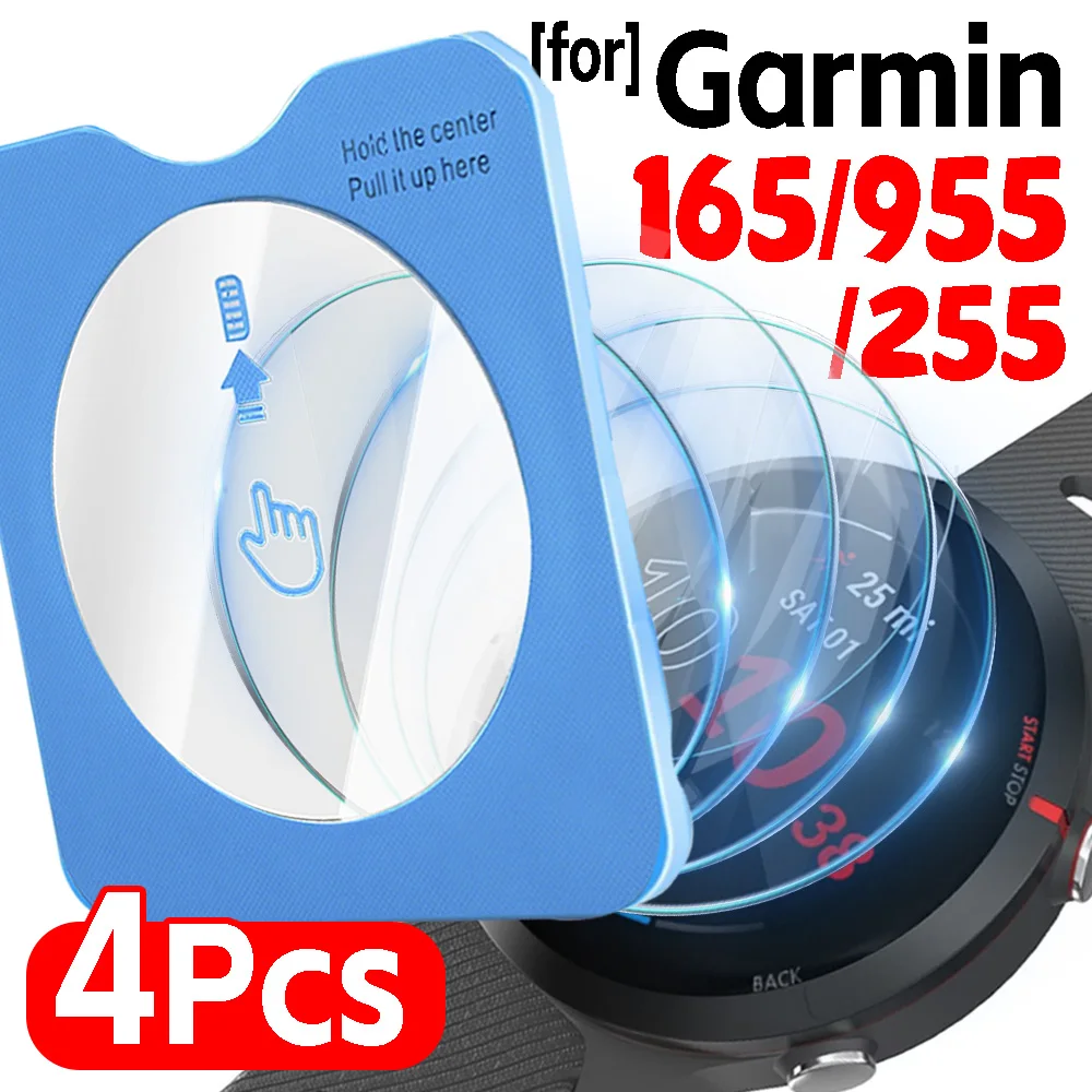 

Easy Installation Tempered Glass Anti-scratch 1-4Pcs Screen Protector for Garmin Forerunner165/955/255 with Positioning Film Kit