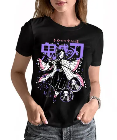 Camiseta unisex Demon Slayer Shinobu Kocho Feliz