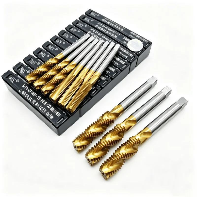 M35-CO 1/4 5/16 3/8 7/16 1/2 3/4 American standard straight groove and spiral groove tap, machine tool thread tapping tool