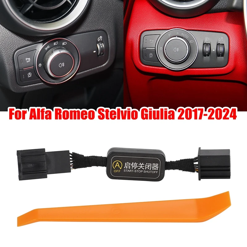 Car Automatic Stop Start Engine System Off Device Control Sensor Plug Cable Memory Mode For Alfa Romeo Stelvio Giulia 2017-2024