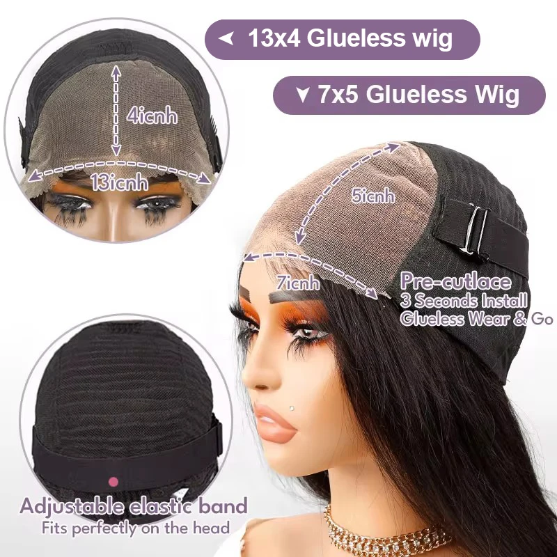 قصيرة مجعد Bobs الشعر البشري الدانتيل الباروكات الأمامية 7x5 13x4 غلويليس البرازيلي إغلاق الباروكات الأمامية دون الغراء بوب الباروكات للنساء