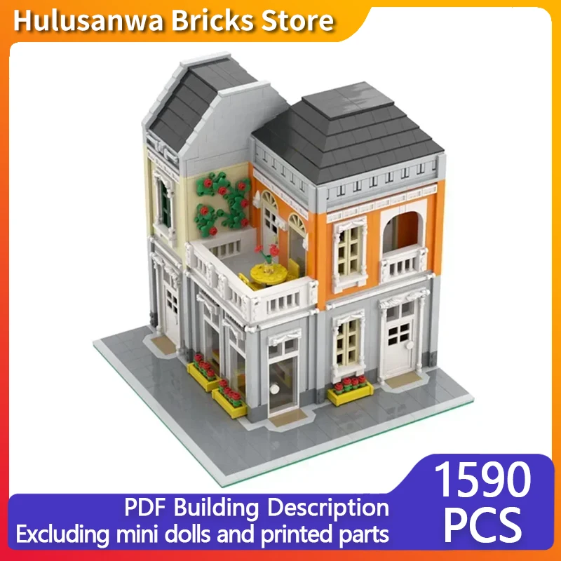 Popular Street View View Model MOC Building Bricks Repairman's Home Modular Technology Gifts Holiday Assemble Children Toys Suit