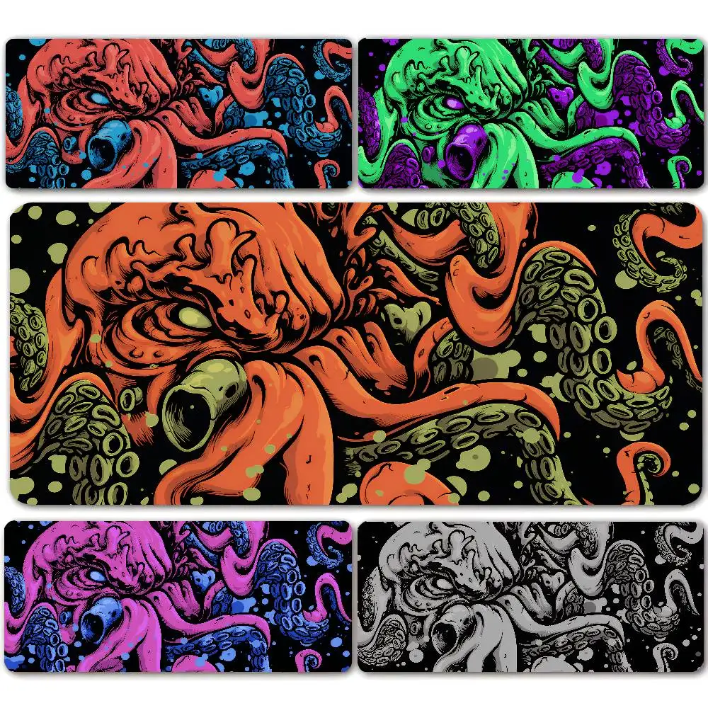 Mouse Pad Grande Octopus Monster para Jogadores, Tapete de Mesa para Teclado, Acessórios de Escritório XXL