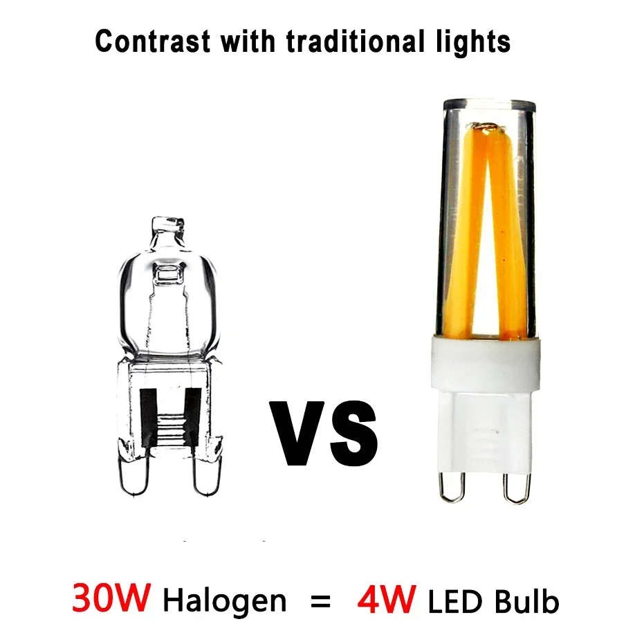 Bán G9 Bóng Đèn LED 110V 220V 2W 4W Dây Tóc COB Đèn Thay Thế 30W 40W Đèn Halogen Cho Đèn Chùm Miễn Phí Vận Chuyển