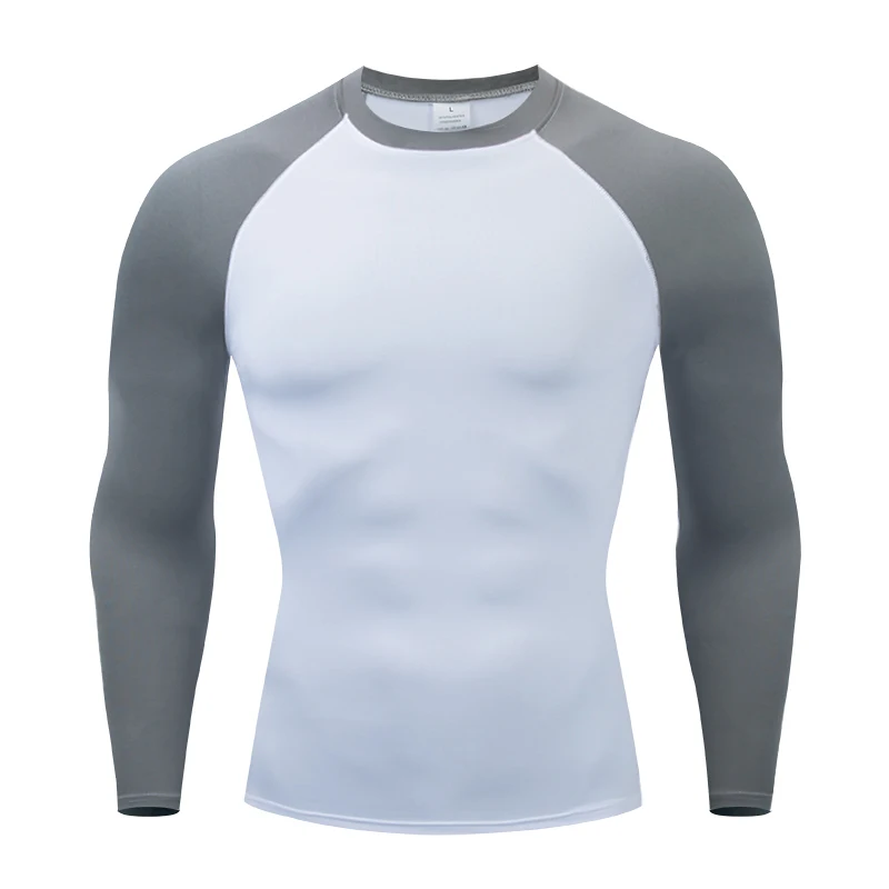 Men Compression Running T-Shirt Fitness Tight Long Sleeve Sport T-shirt Training Jogging Shirts Gym Sportswear Quick Dry Clothes - Image 6