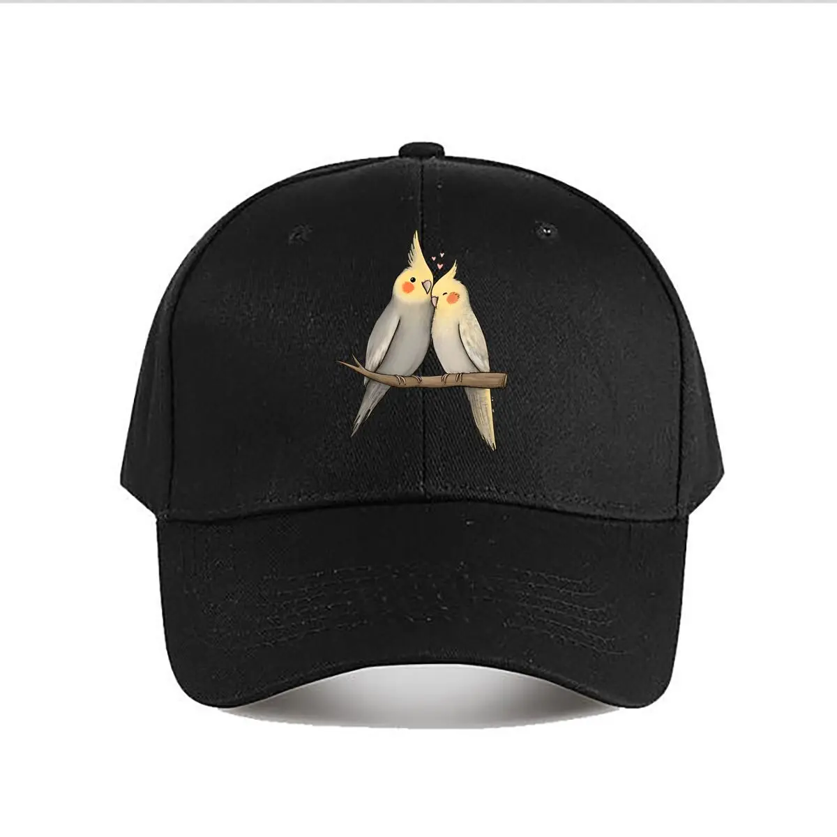 

Parakeet Pair Cute Bird Couple Art Print Baseball Cap