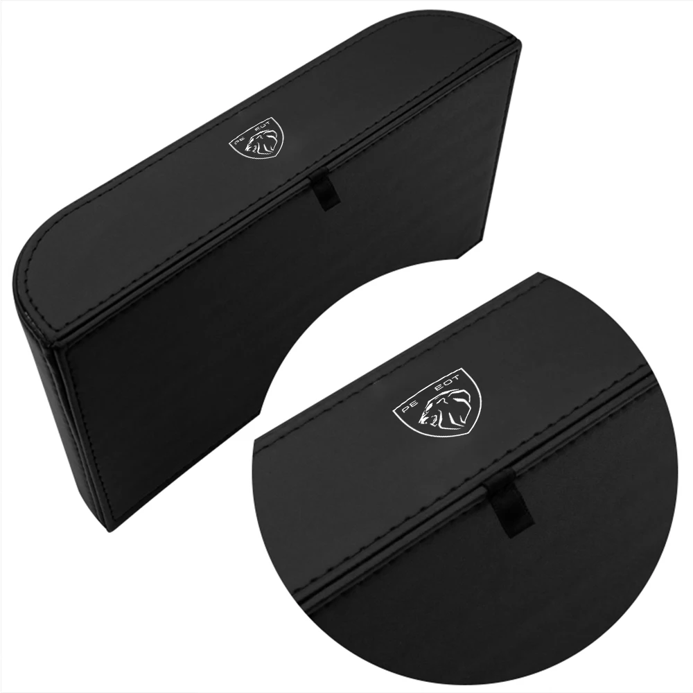 Car Center Console Napkin Storage Case Auto Armrest Leather Tissue Box Accessories For Peugeot 206 208 3008 308 207 508 107 307