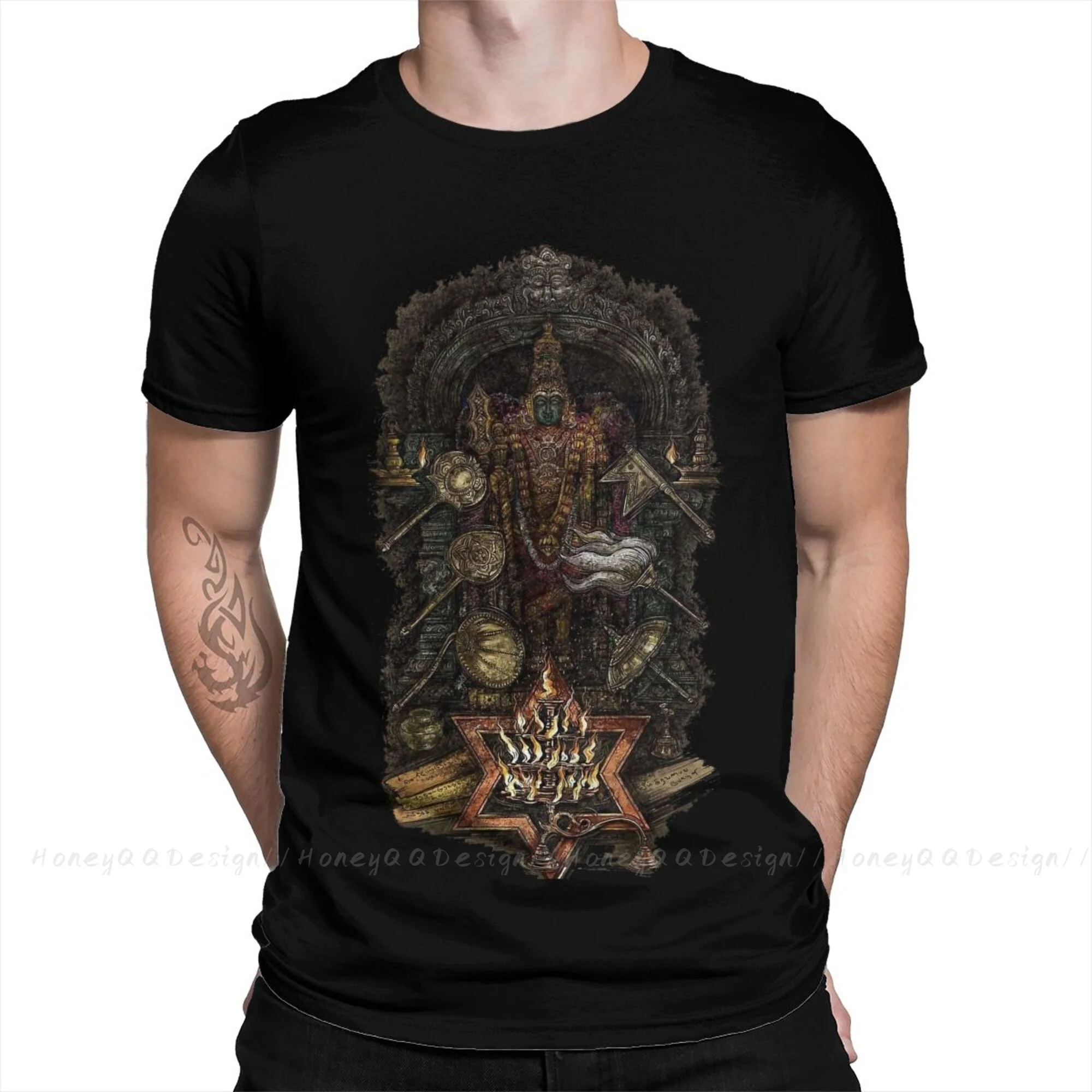 Funny Print Cotton Shirt Hombre Shiva Hindu God India Lingam Men Fashion Streetwear Adult Tee Unisex O Neck Women T-Shirt