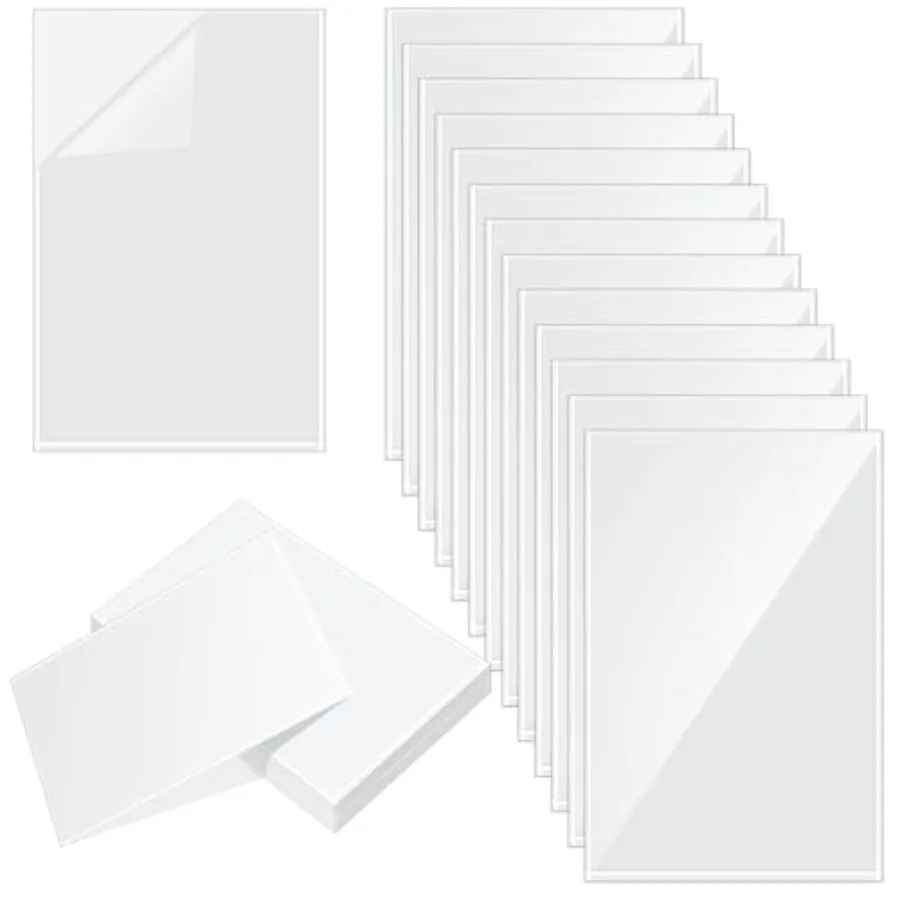

Pcs Self Adhesive Display Pockets Peel and Stick Clear Paper Sleeves Wall and Door Communication Clear Adhesive Sheet Protector