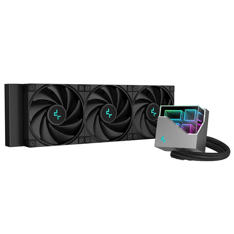 Ice Cube 360 Water Cooling Radiator, Infinite Mirror ARGB Water Block CPU, supports AM5/1700