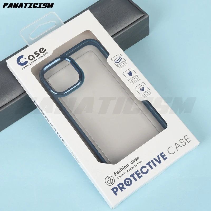 

200Pcs Phone Case Packaging Box Universal Phone Case Box Blister PVC Box Cardboard Box For iphone 17 Pro Max Phone Cover Box