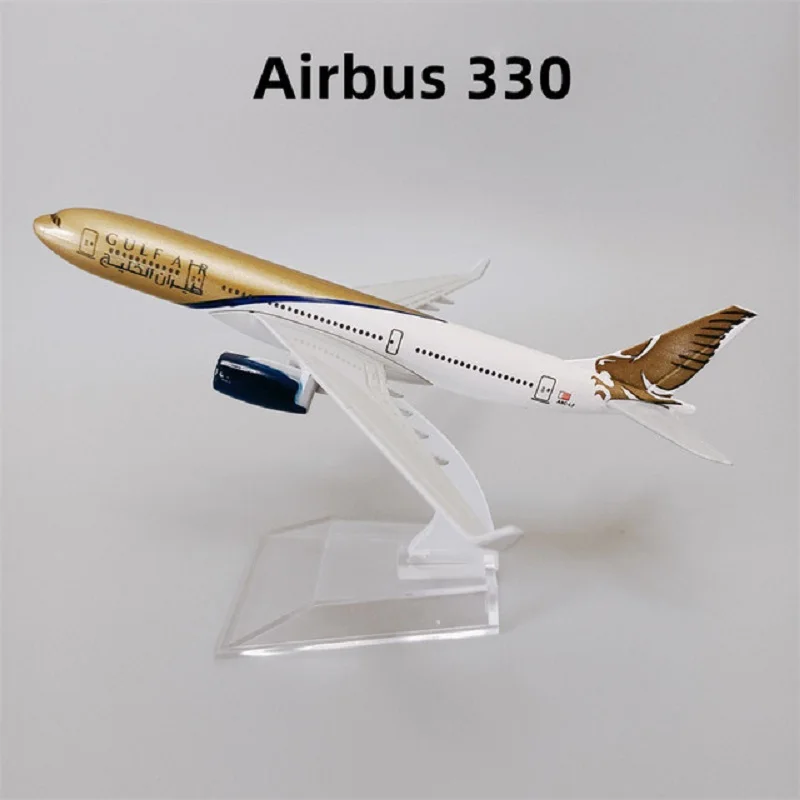 

Toy plane 16CM Simulation Alloy Airplane A320 Bahrain Gulf Air Passenger Aircraft Model for children Gift Decoration Collection