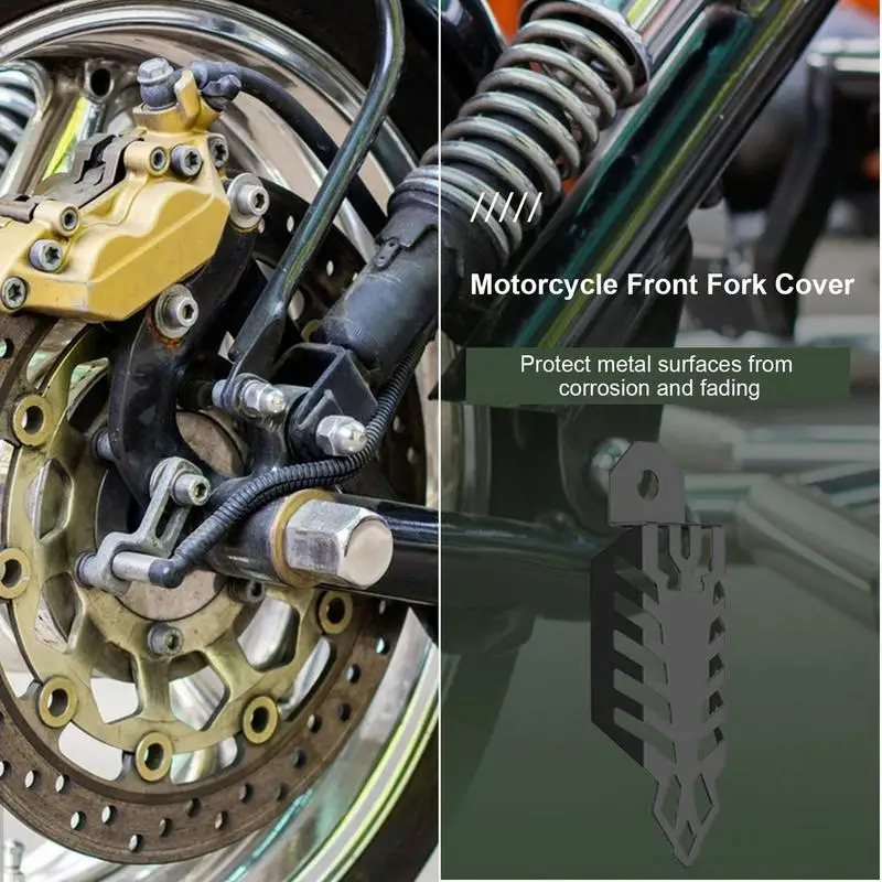 Universal Motorcycle Front Fork Shock Absorber Cover Aluminum Alloy Fork Guard Protection Scratch Resistant Cover For Lower Fork