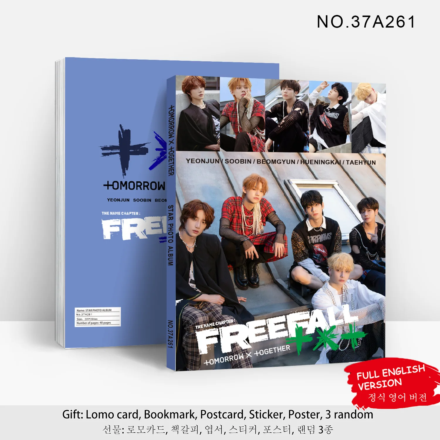 

Новинка на складе TXT, новый альбом, FREEFALL, фотоальбом Soobin Taehyun, коллекция фотографий знаменитостей, коллекция фанатов знаменитостей, подарки для фанатов