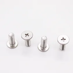 CM M1.4 M1.6 M2 M2.5 M3 M4 M5 M6 M8 A2-70 304 Stainless Steel Cross Phillips Ultra Thin Super Low Flat Wafer Head Bolt Screw