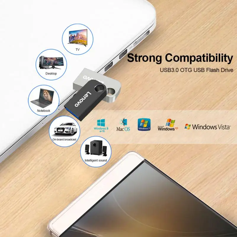 Lenovo ไดรฟ์ปากกา3.0เร็ว USB 2TB USB แฟลชไดรฟ์ MINI pendrive 1TB 512GB USB Memory Stick U Disk สำหรับทีวีคอมพิวเตอร์แล็ปท็อป