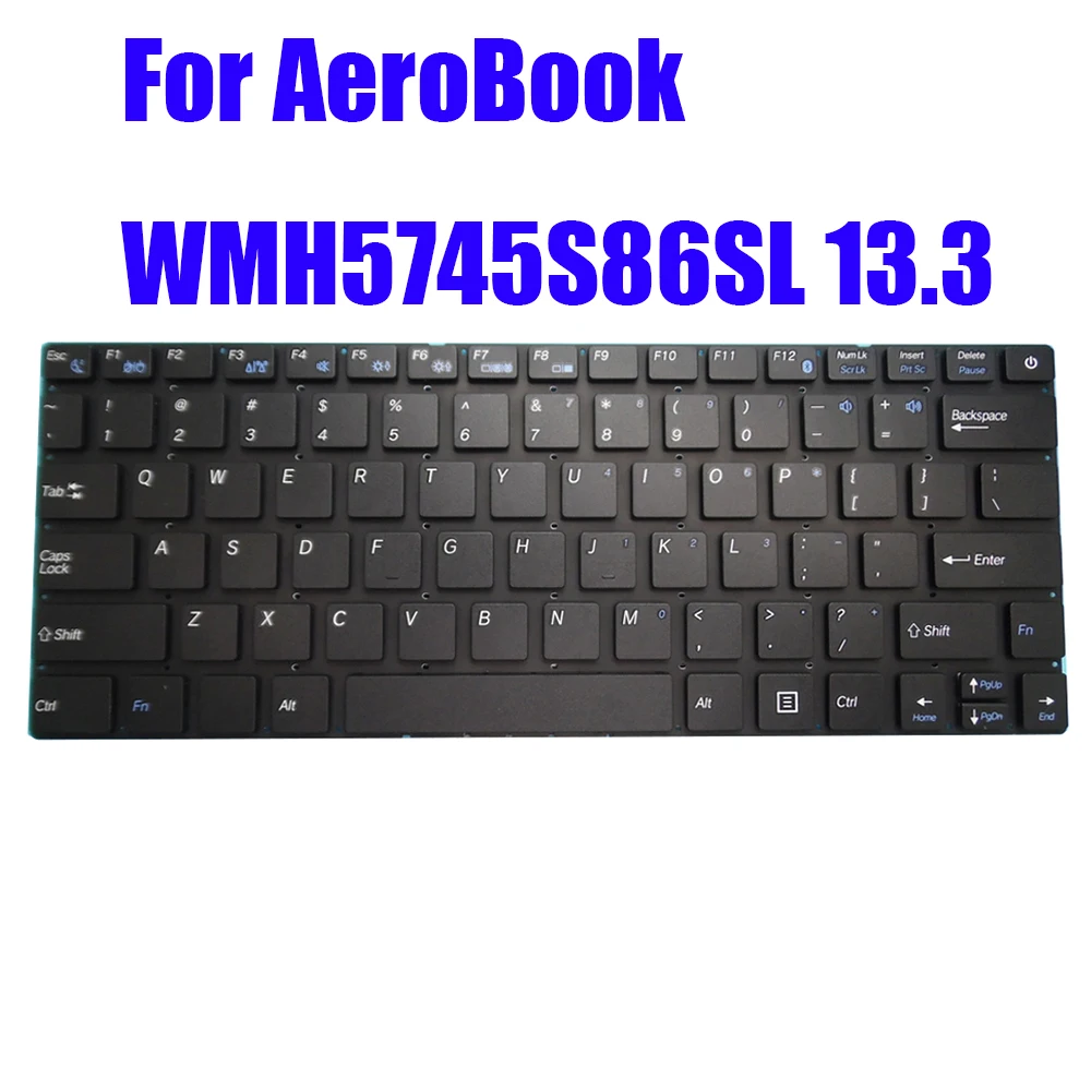 

Замена новый английский США для Axioo для AeroBook WMH5745S86SL 13,3 черный без рамки клавиатуры ноутбука
