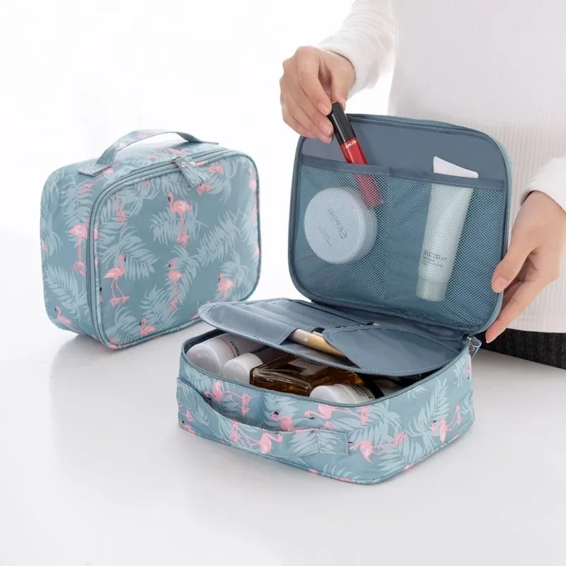 

Portable Organizer Travel Toiletry Storage Wholesales Woman Cosmetic Bag Women Waterproof Zipper Makeup Bag Multifunction