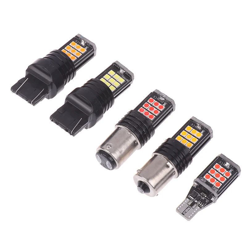 T20 1156 T15 3030 24SMD Led سيارة LED كشافات خلفية للسيارة بدوره مصباح إشارة الفرامل الذيل احتياطية الضوء الأحمر