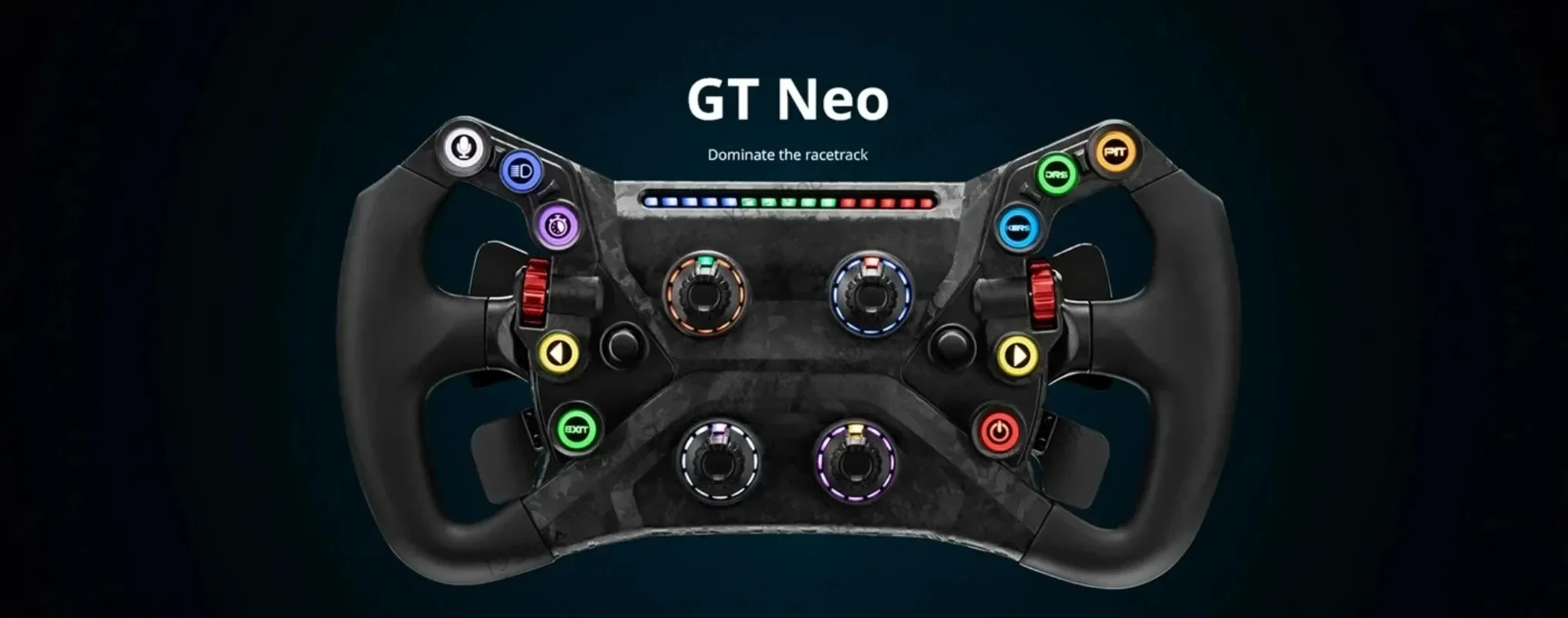 Volante de carreras SIM de doble embrague para  GT NEO