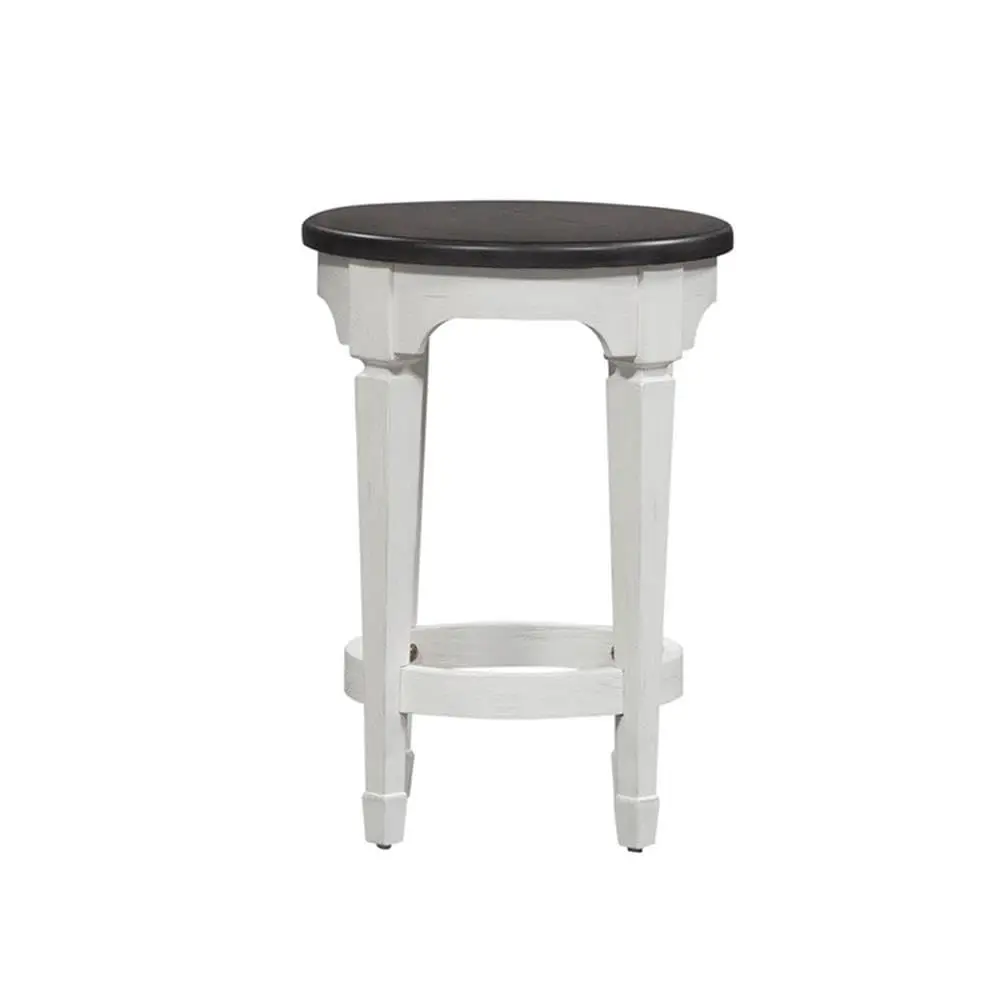 

Furniture Industries Allyson Park Console Stool, White Charcoal