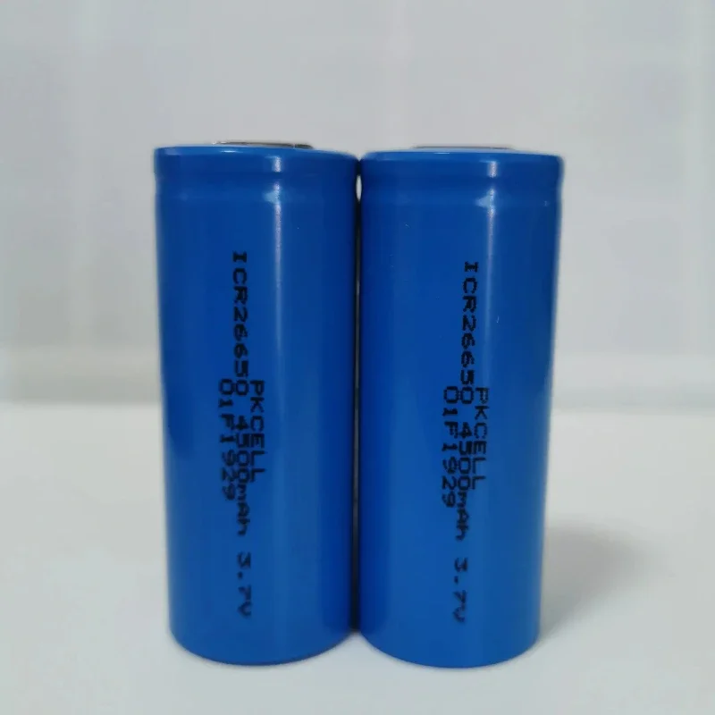 NEW PKCELL 26650 4500mAh Power Rechargeable Lithium Battery 3.7V 4500mAh Suitable for Flashlight Battery