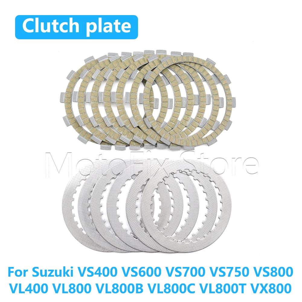 Motorcycle Clutch Plate Friction Disc For Suzuki VS 400 600 700 800 VL400 VL800 B/C/T SV400 N/SN SV650 VZ400 VZ800 Intruder M800